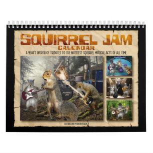 Squirrel Jam - Nutty Musicians Calendar Kalender