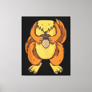 Squirrel Kostüm Halloween Easy Cosplay Last Leinwanddruck