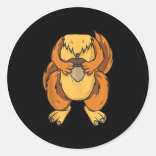Squirrel Kostüm Halloween Easy Cosplay Last Runder Aufkleber