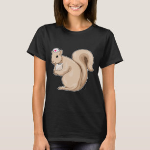 Squirrel Nurse Heart T-Shirt
