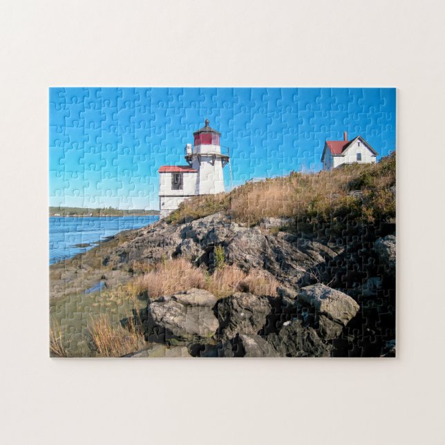 Squirrel Point Lighthouse, Kennebec River, Maine Puzzle (Horizontal)