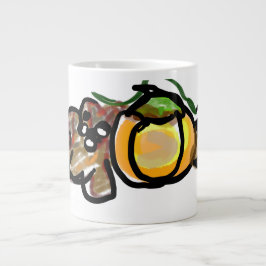 Squirrel pumpkins Jumbo-Tasse
