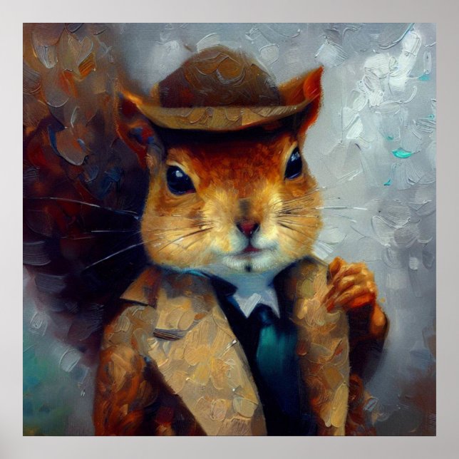 Squirrel Sherlock Holmes Poster (Vorne)