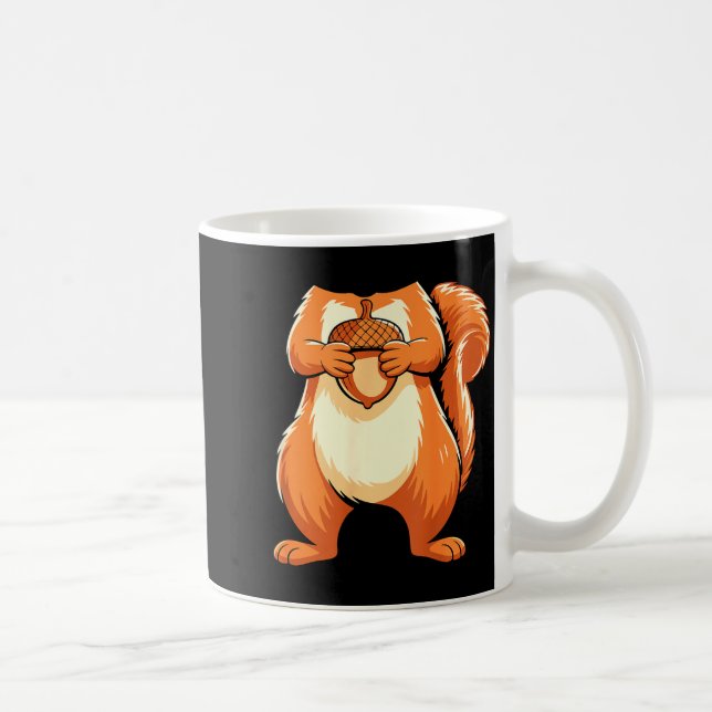 Squirrel Shirt Adult Men Women Kids Body Squirrel  Kaffeetasse (Rechts)