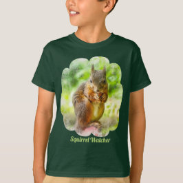 Squirrel Watcher Tiermalerei Kinderarbeit T-Shirt