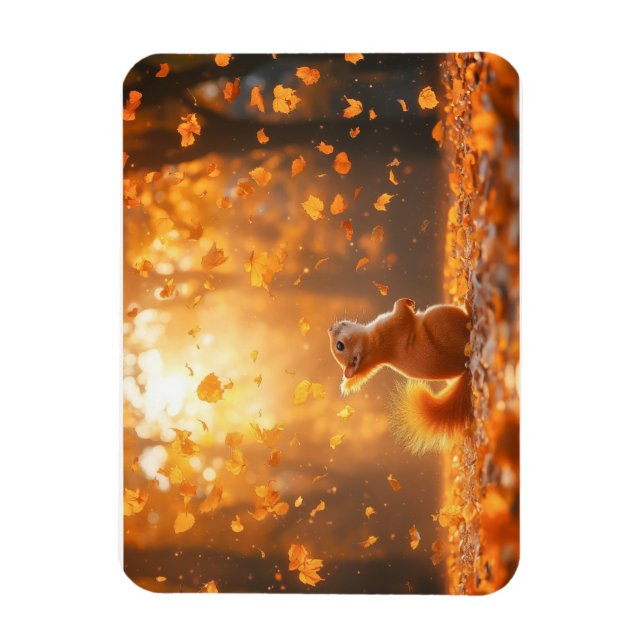 Squirrel Wild Animal Loving Portrait  Magnet (Vertikal)