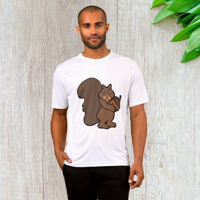 Squirrel with Acorn Cute Woodland Animal T-Shirt (Von Creator hochgeladen)