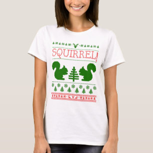 Squirrell Ugly Sweater T-Shirt