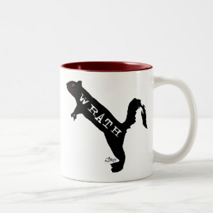 Squirrelly Zorn-Tasse Zweifarbige Tasse