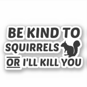 SQUIRRELS KIND AUFKLEBER