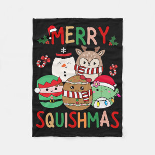 Squish Squad Frohe Weihnachtsgeschenke Cute Für Ki Fleecedecke