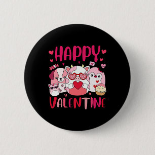 Squish Squad Happy Valentine Geschenke Niedlich fü Button