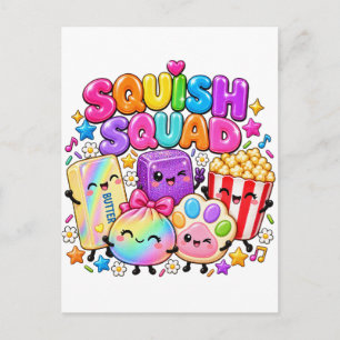 Squish Squad Virale Squishies Popcorn Butter Klöße Feiertagspostkarte