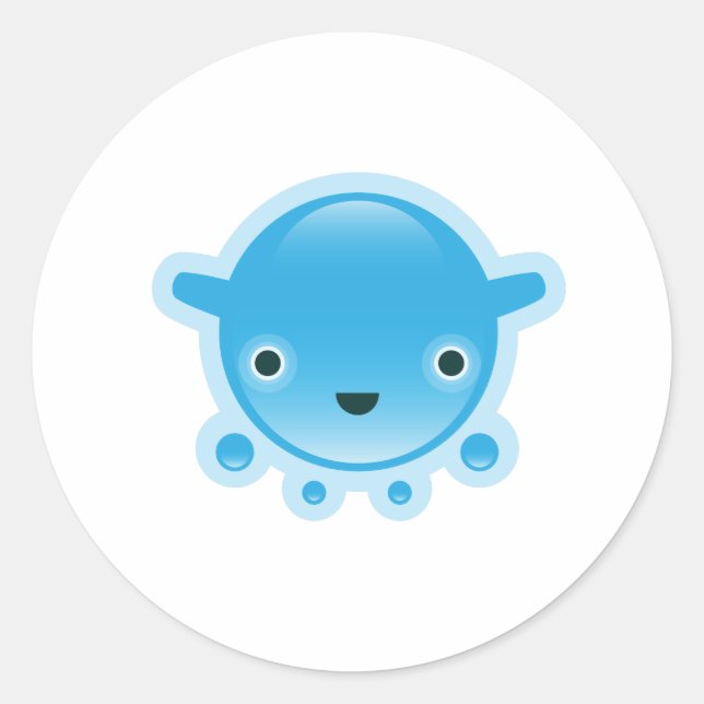 Squishies Blue Bubbo Stickers (Vorderseite)