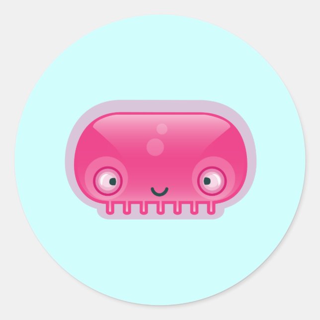 Squishies Pink Bloop Stickers (Vorderseite)