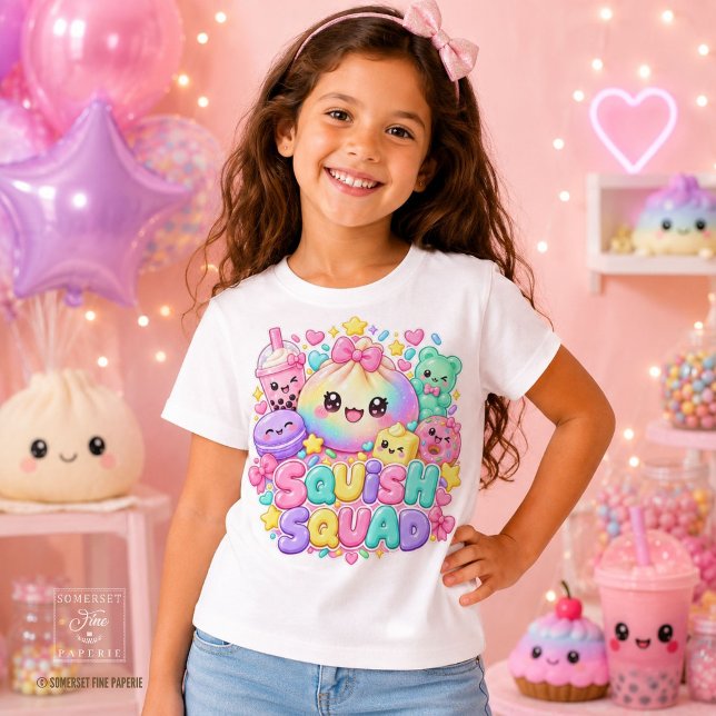 Squishies Squeeze Squad Cute Dumpling Bubble Tea T-Shirt (Zazzle Squishies Squeeze Squad Cute Dumpling Bubble Tea T-Shirt )