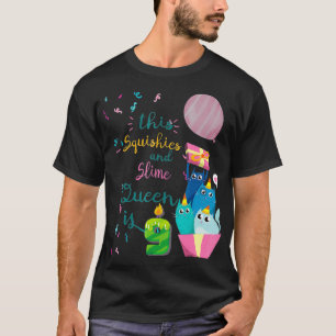Squishies und Slime Queen 9. Geburtstag Shirt