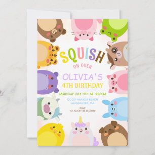 Squishmallow Birthday Einladung