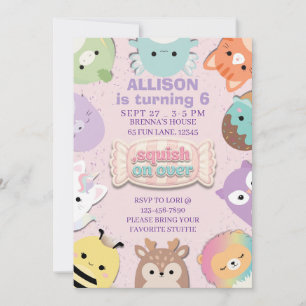 Squishmallow Geburtstag Einladung