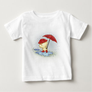 Squishy Littlekins im Regen Baby T-shirt