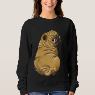 Squishy Mops Rollen - Niedlicher Mops Illustration Sweatshirt
