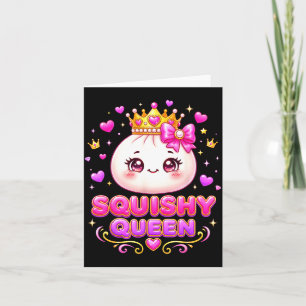 Squishy Queen Knuddeldame kawaii Pastell Anime Karte