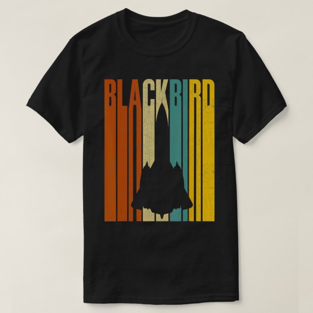 SR71 Blackbird Military Jet T-Shirt (Design vorne)