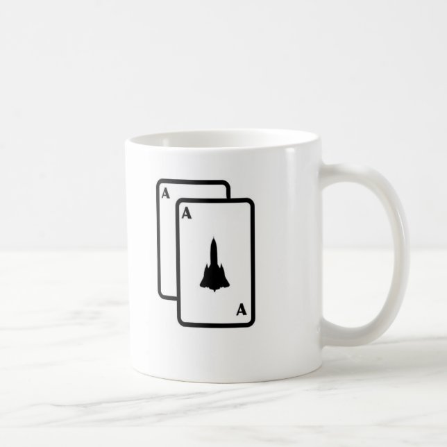 SR-71-AA Spielkarte-Kaffee-Tasse Tasse (Rechts)