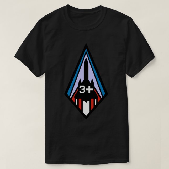 SR-71 Blackbird +3 Pilot Insignia    T-Shirt (Design vorne)