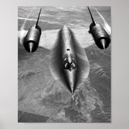 SR-71 Blackbird, der über Kalifornien fliegt Poster