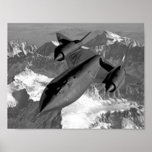 SR-71 Blackbird Fliegen Poster