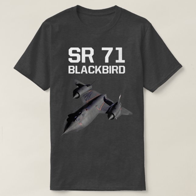 SR 71 Blackbird, Flugzeug Jet Shirt (Design vorne)