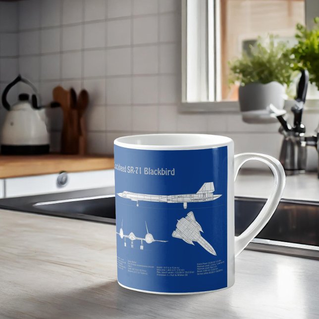 SR-71 Blackbird - Flugzeugkonzepte ABD Kaffeetasse (Von Creator hochgeladen)