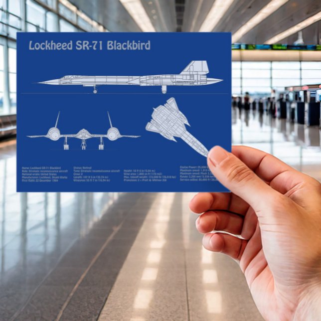 SR-71 Blackbird - Flugzeugkonzepte ABD Postkarte (Von Creator hochgeladen)