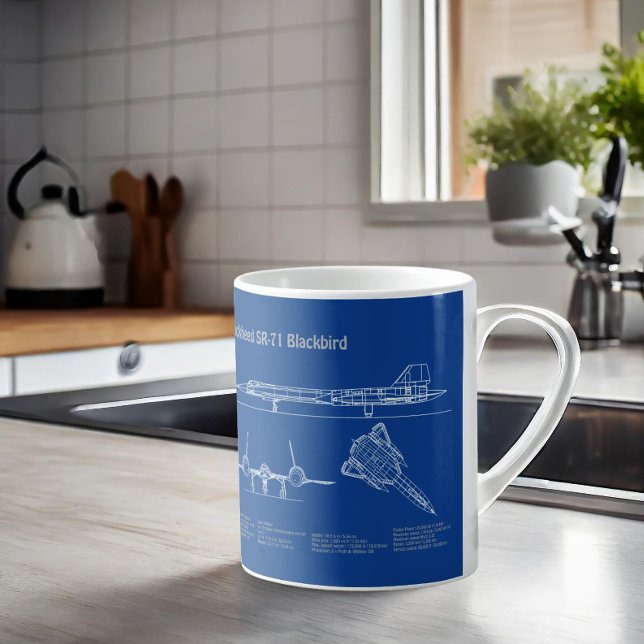 SR-71 Blackbird - Flugzeugkonzepte AD Kaffeetasse (Von Creator hochgeladen)