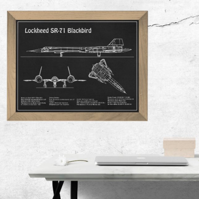 SR-71 Blackbird - Flugzeugkonzepte PD Fotodruck (Von Creator hochgeladen)