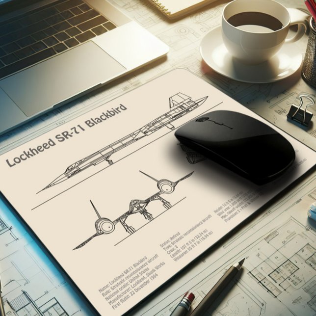 SR-71 Blackbird - Flugzeugkonzepte SD Mousepad (Von Creator hochgeladen)