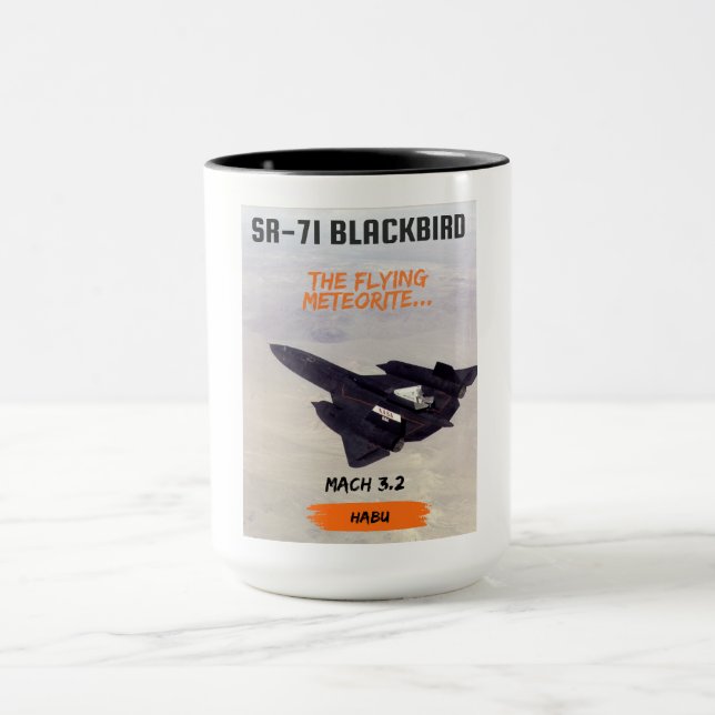 SR-71 Blackbird Habu Designer Tasse (Zentrum)