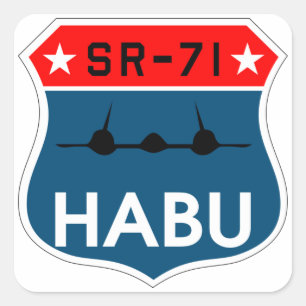 SR-71 Blackbird "Habu" Insigna Sticker
