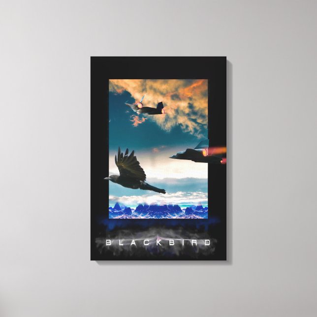 SR-71 Blackbird HIGH RANGERS Canvas Print Leinwanddruck (Vorderseite)