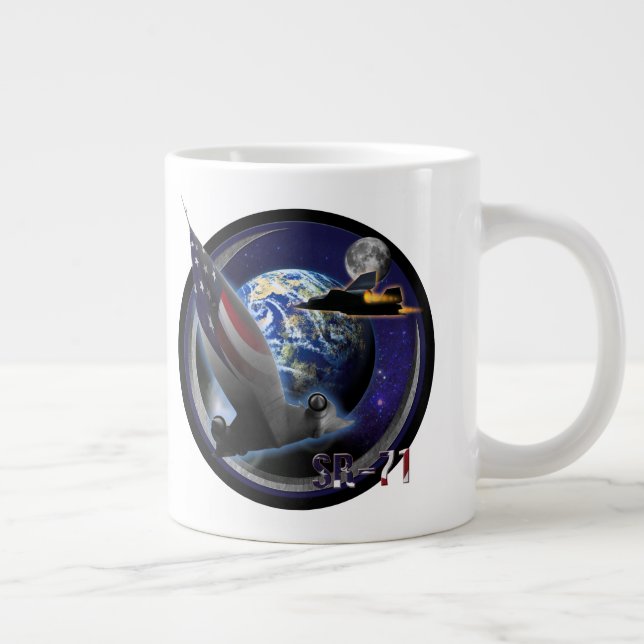 SR-71 Blackbird HIGH RANGERS Jumbo-Tasse (Rechts)