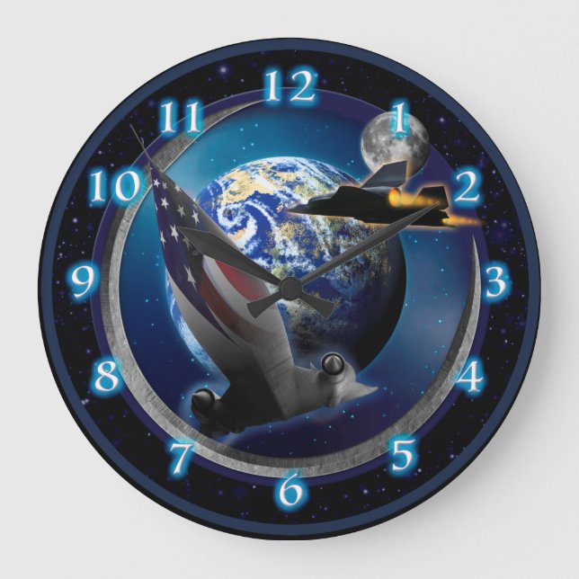 SR-71 Blackbird HIGH RANGERS Round Clock Große Wanduhr (Vorderseite)