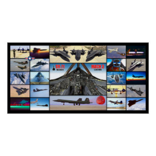 SR-71 BLACKBIRD "MONTAGE" POSTER