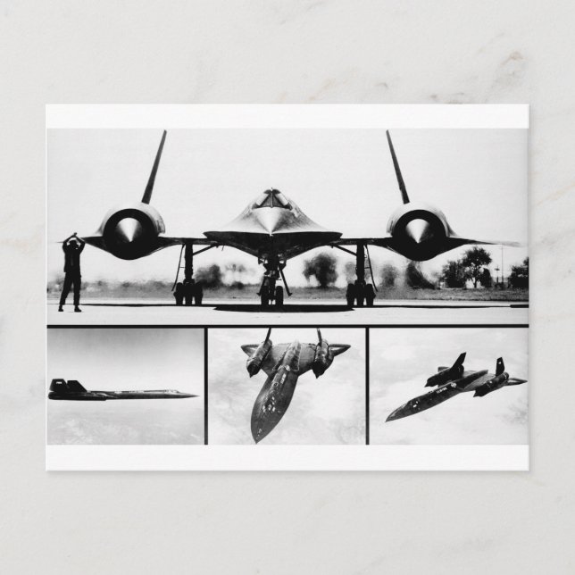 SR-71 BLACKBIRD POSTKARTE (Vorderseite)