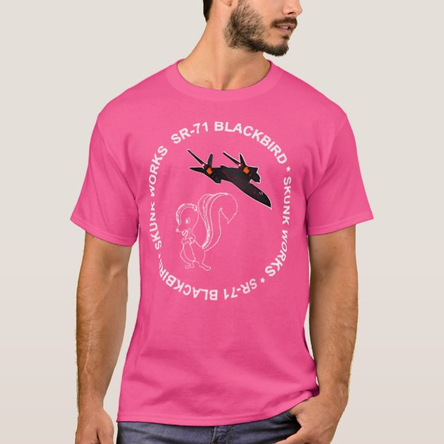 Sr-71 Blackbird-Skunk Works T-Shirt (Vorderseite)