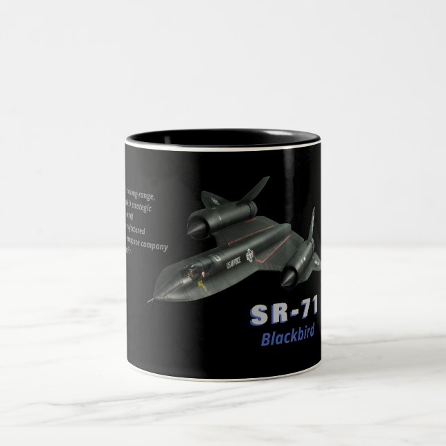 SR-71 "Blackbird" Zweifarbige Tasse (Mittel)