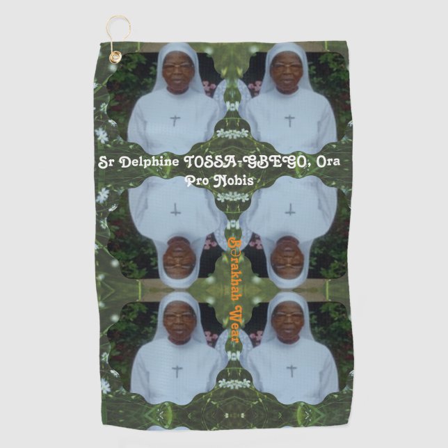 Sr Delphine TOSSA_GBEGO Golf Towel Golfhandtuch (Vorderseite)