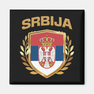 Srbija Flag-Schild Serbien Magnet