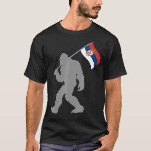 Srbija oder serbische Flagge auf der Flagge Serbie T-Shirt