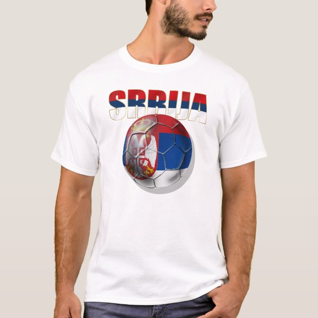 Srbija Serbien Flagge Beli Orlovi Geschenke für T-Shirt (Vorderseite)